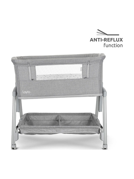 Lorelli Cradle with Mattress and Wheels Gray
