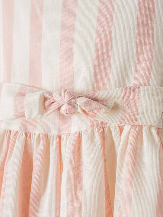 Детска Рокля Без ръкави На райета Pink