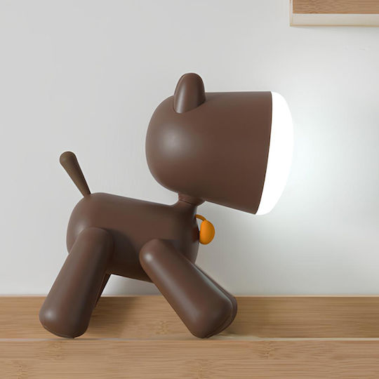 Techkidz Kinder Tischlampe Hund Kunst Modell Braun