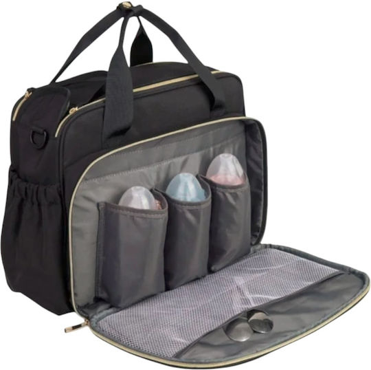 Lequeen Shoulder/Hand Diaper Bag Gray