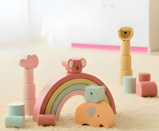 Joyland Wooden Animal Building Blocks for 3+ Years