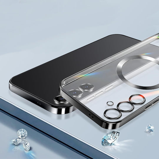 Techsuit Luxury Crystal Umschlag Rückseite Transparent (Galaxy S25+)