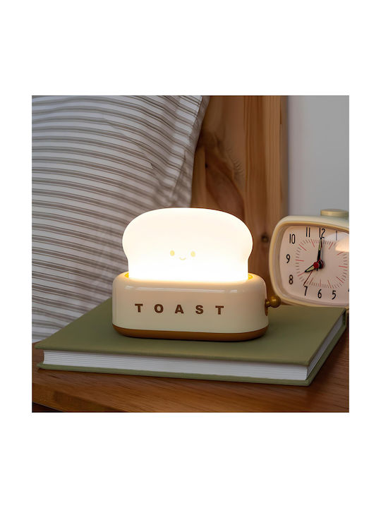 Techkidz Toasted Nightlight Children Morning Model White Yellow