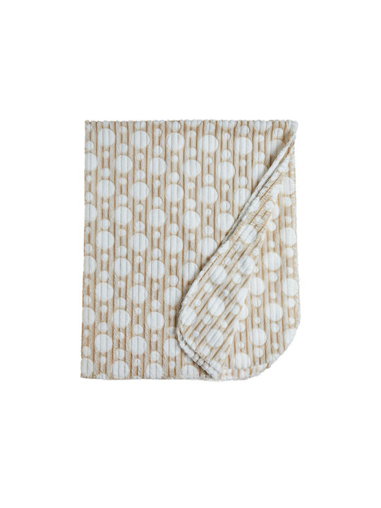 Tender Comforts Blanket Nursery Swaddling Blankets Beige with Animal 75x90cm