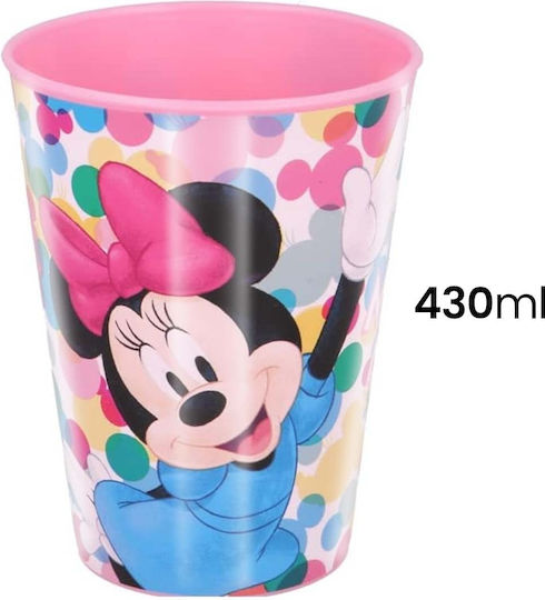 Stor Παιδικό Ποτηράκι Minnie Mouse από Πλαστικό Πολύχρωμο 430ml για 36m+