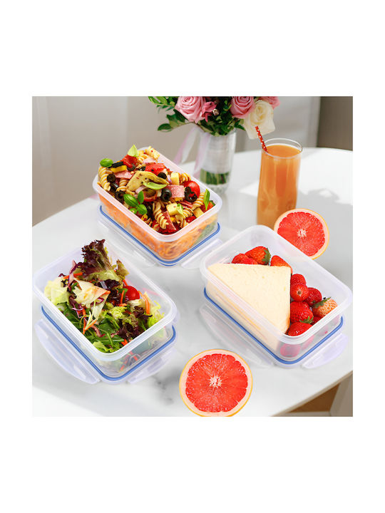 Cheffinger Set 4 Compact Stackable Storage Boxes Sienna