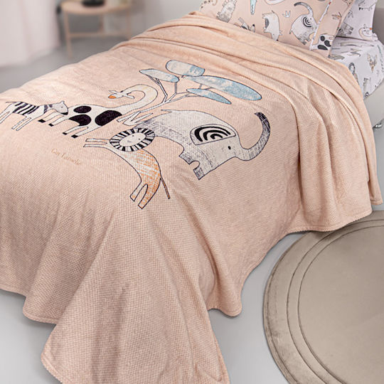 Guy Laroche Pătură Fleece Zootopia Cameo Cameo 160x220 cm