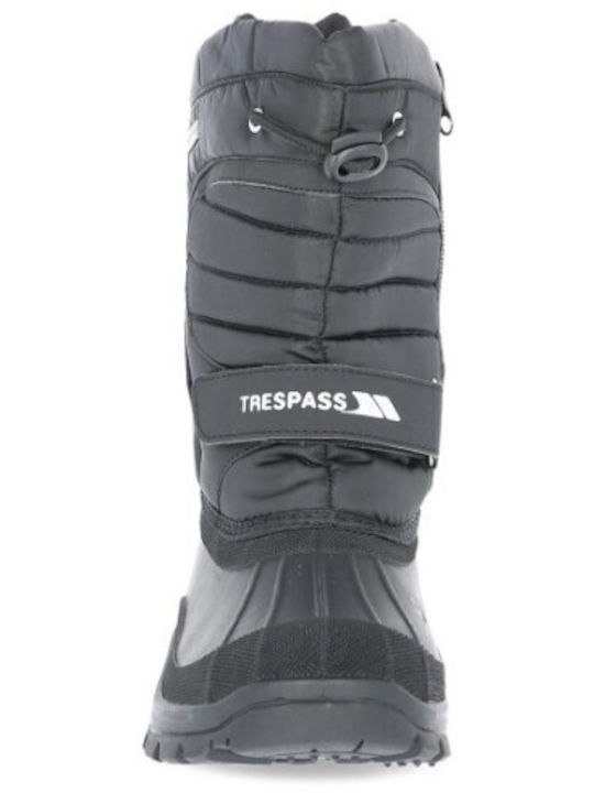 Dodo Apre Kinder-Schneestiefel mit Schnürsenkeln Schwarze