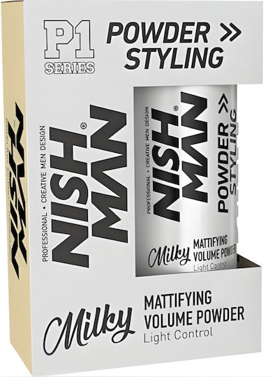 Πούδρα Μαλλιών Nishman Mattifying Volume Powder P1 Light Hold Milky