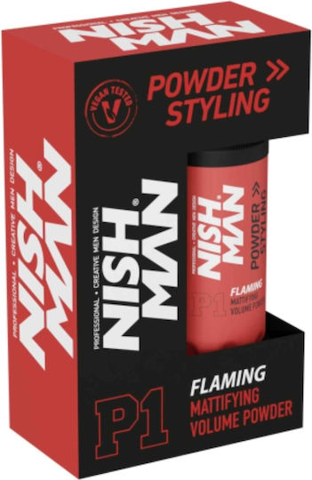 Pudră Pentru Păr Nishman Mattifying Volume P1 Fixare Ușoară Flaming