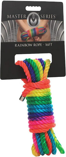 Bondage Fetish Rainbow Bondage Rope 4.88m Shots