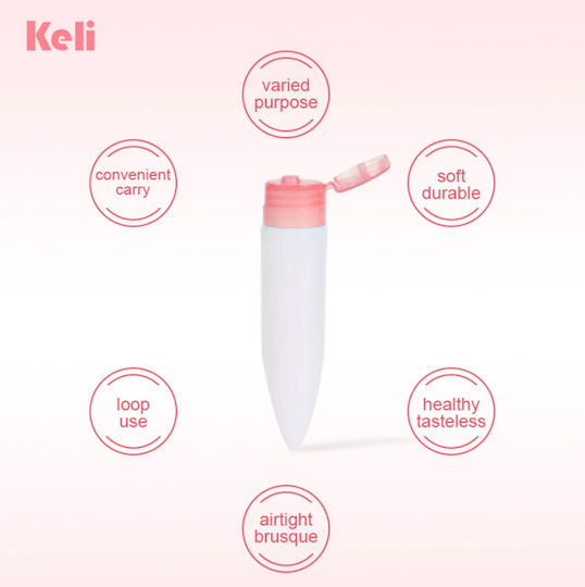 Keli Beauty Travel Bottles Σετ 2τμχ Μπλε – Μπουκαλάκια Ταξιδιού Σιλικόνης Καλλυντικά & Υγρά