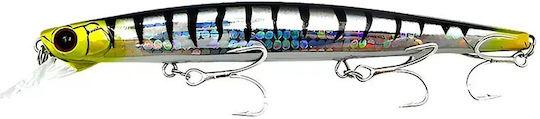 Rizor Jerky Minnow 140s 24g – Τεχνητό Minnow 14cm Τρεις Σαλαγκιές St-46 No4 Μακρινές Ρίψεις Ρεαλιστική Πλεύση #07 Flash Yellow