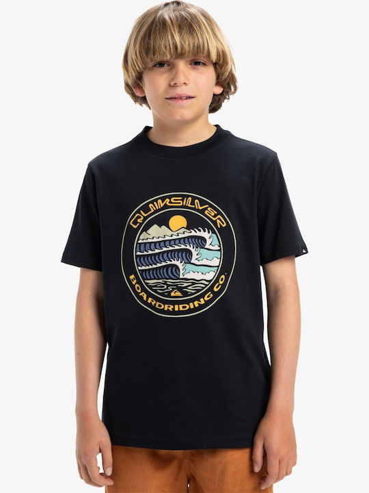 Παιδικό T-shirt Black Evo Three Seas