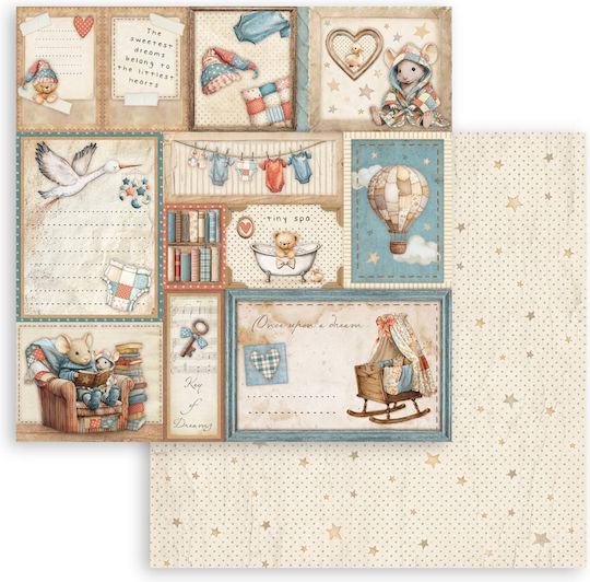 Хартии Скрапбукинг Мини Пад 6 Бройки 30.5×30.5см Baby