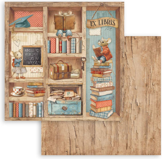 Хартиени Скрапбукинг Артикули 10 Бройки 20.3×20.3см Stamperia Family