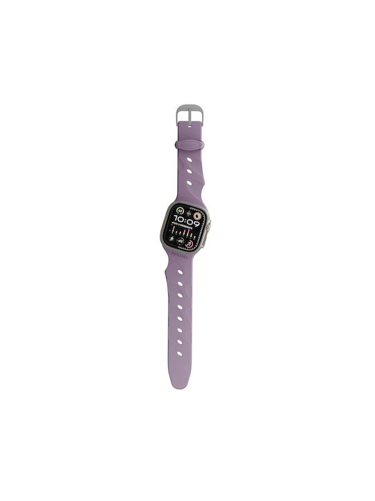 Decoded Ares Splice Band Apple Watch 38 To 42mm In Silicone Purple