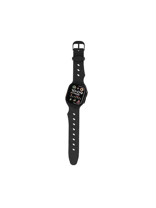 Decoded Ares Splice Silicone Band Apple Watch 38 To 42mm Black