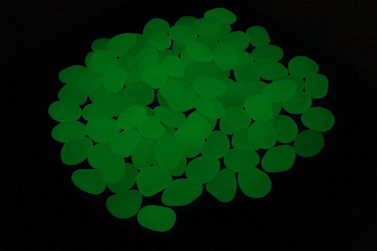 Set 100 Fluorescent Decorative Stones Color Green Avx-ag653b