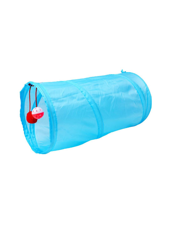 Katzenspielzeug Tunnell Mit Katzenminze 50 Cm Lange Blaue Farbe Katzenspielzeug Tunnell Mit Katzenminze 50 Cm Lange Blaue Farbe