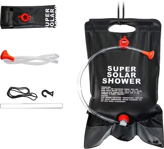 Black 20l Solar Shower Camping Beach