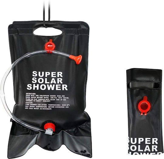 Black 20l Solar Shower Camping Beach