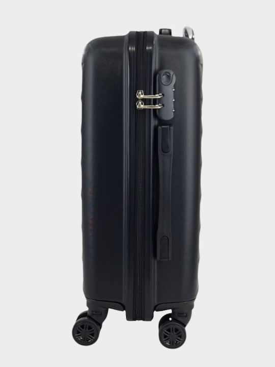 My Choice Valiză de Călătorie de Cabină Rigidă Neagră cu 4 Roți Înălțime 55cm