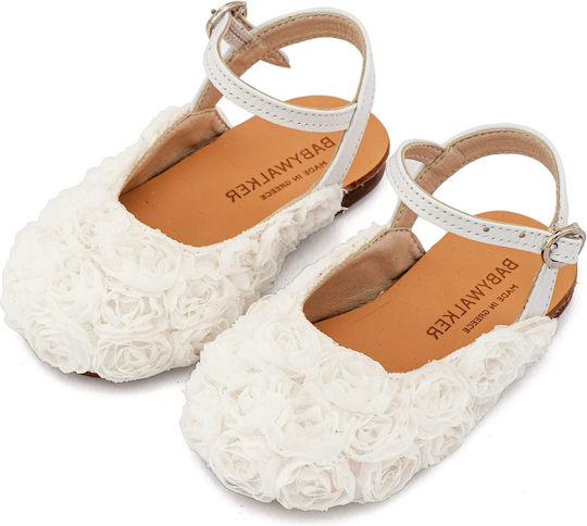 Babywalker Christening White Pumps