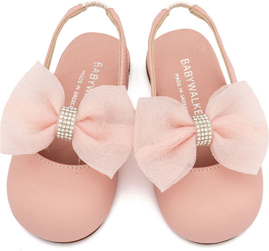 Babywalker Babywalker Taufschuhe für Mädchen Leder Rosa