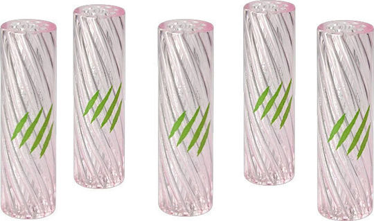 Γυάλινη Τζιβάνα 8mm Στρογγυλό Επιστόμιο 9 Holes Pink