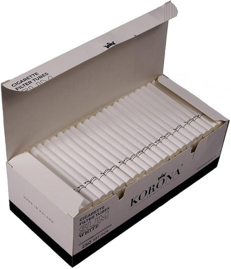 Korona Slim White Cone Filter 250 Pieces