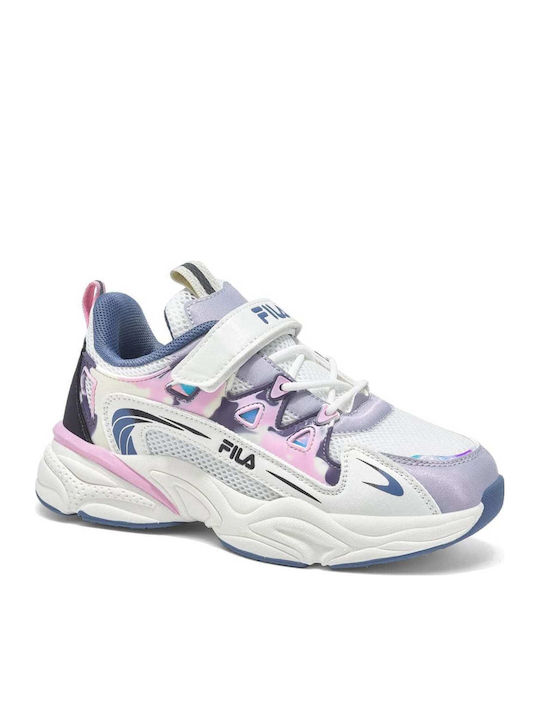 Space 4 Memory Kids Sneakers Anatomic with Hoop & Loop Closure White