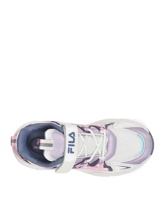 Space 4 Memory Kids Sneakers Anatomic with Hoop & Loop Closure White