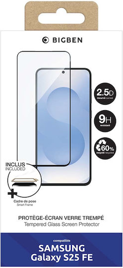 Bigben Connected Tempered Glass Screen Protector Galaxy S25 Fe 9h Anti-fingerprint Curved Sienna
