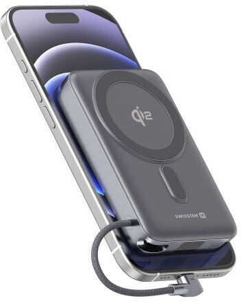 Swissten Qi2 MagSafe Power Bank 10000mAh 33W με Θύρα USB-C Power Delivery Μαύρο
