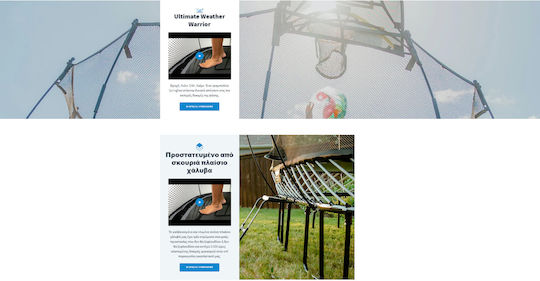 Springfree Springfree Trampolin Für Draußen Mit 340cm Durchmesser Und Netz