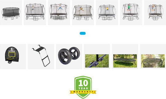 Springfree Springfree Trampolin Für Draußen Mit 340cm Durchmesser Und Netz