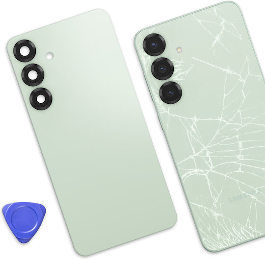 Clappio Replacement Back Cover Galaxy S25 Plus Integrated Adhesive Water Green