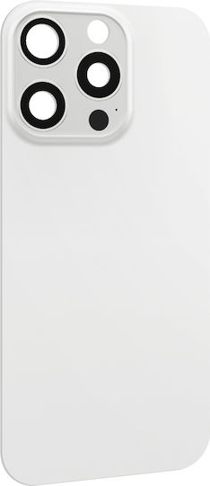 Clappio Replacement Back Cover Iphone 16 Pro Integrated Adhesive White
