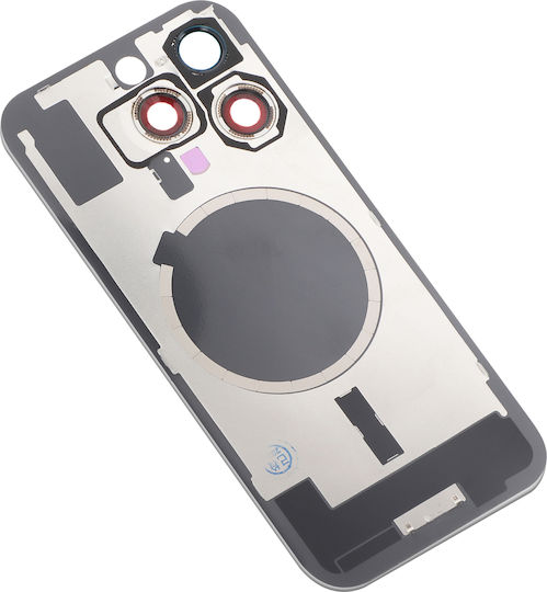 Clappio Replacement Back Cover Iphone 16 Pro Integrated Adhesive White