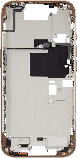 Clappio Zentrale Chassis Kompatibles iPhone 16 Pro Präzise Sicherer Sitz Gold
