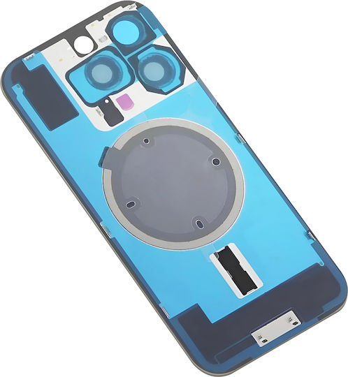 Clappio Capac Spate De Înlocuire Iphone 16 Pro Cu Adeziv Integrat Gri Deschis