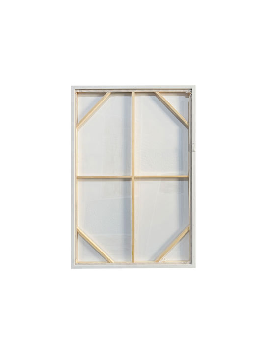 InTheBox Fractal A Gemälde Dekorative Rahmen 82,6x4,3x122,6cm Segeltuch Beige Braun Schwarz Ps 034673