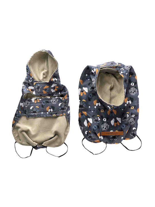 Woofmoda Gray Waterproof Dog Coat with Hood XXLarge / XSmall / Small / Medium / Large / XLarge
