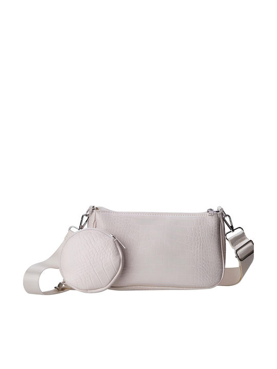 Eko Handbag Round Pocket Ancolis White