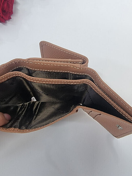 Small Leather Women's Wallet Classic Beige