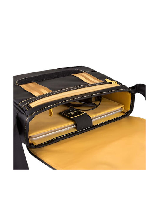 Be Z Le Reporter Shoulder Bag 10" Screen Reinforced Pockets Black