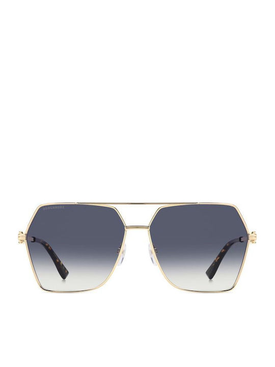 Dsquared2 Unisex Ochelari de soare cu Auriu Cadru D2 0206/S 000/08