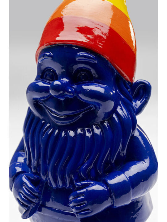 Figurină De Masă Pitic Albastru Multicolor 7,5x7,5x21 Cm
