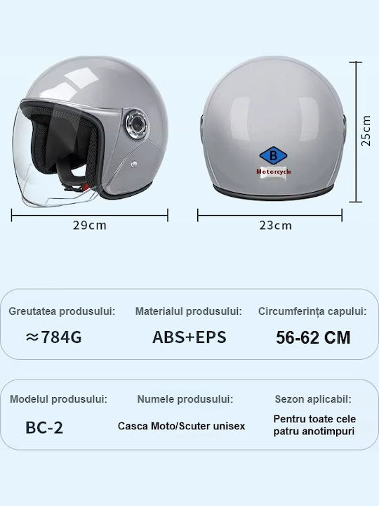 FIXATO Cască Moto Jet ECE 22.06